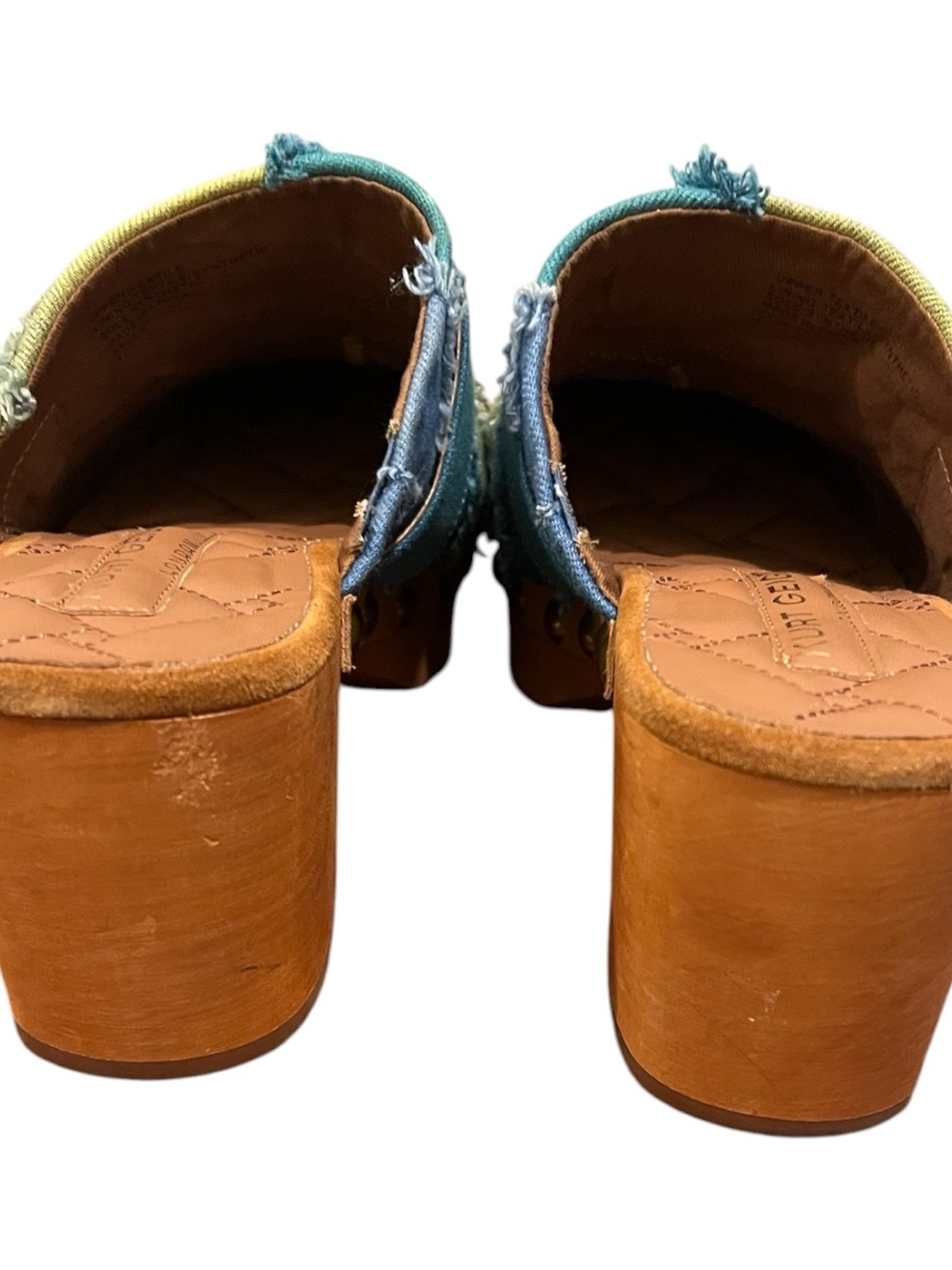 NWOT Kurt Geiger Mayfair color block clogs Sz 10 - Picture 3 of 7